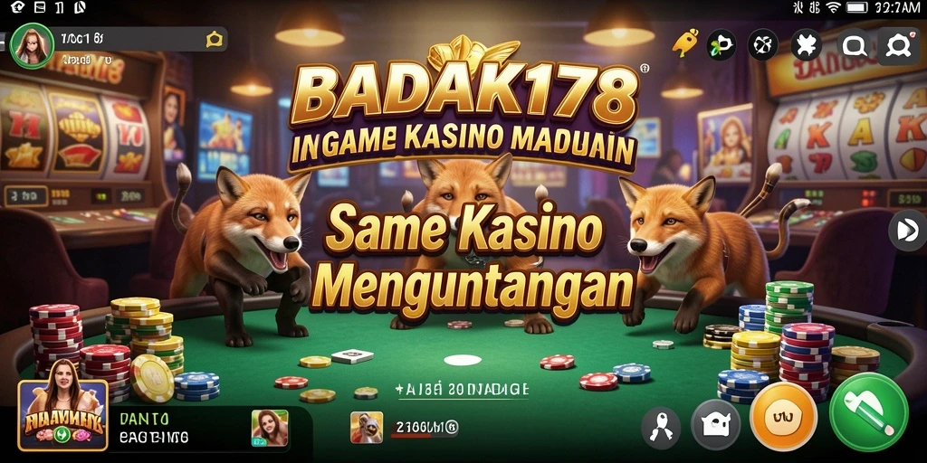 Tampilan menarik dari gameplay Kasino di BADAK178.
