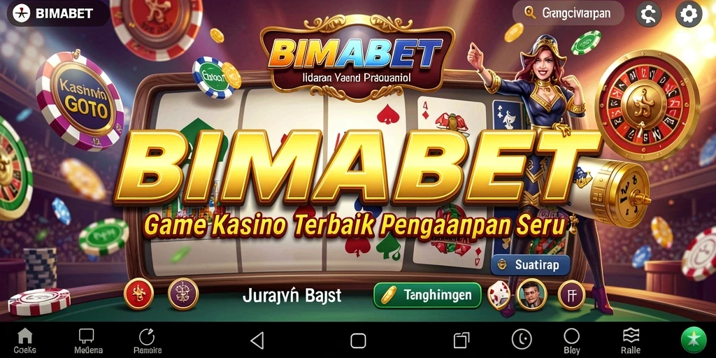 Tangkapan layar utama BIMABET menampilkan gameplay Kasino yang menarik.