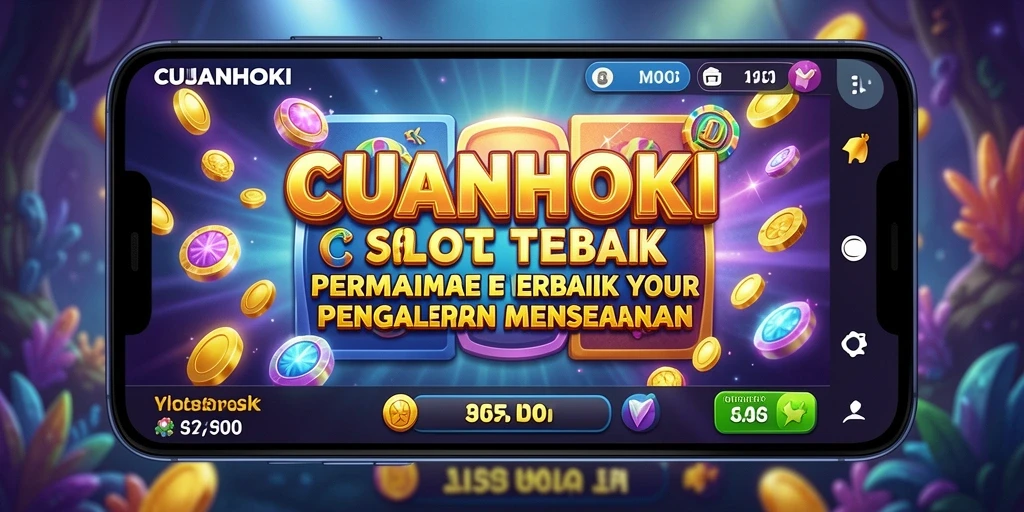 Screenshot gameplay CUANHOKI menampilkan gulungan slot yang penuh warna.