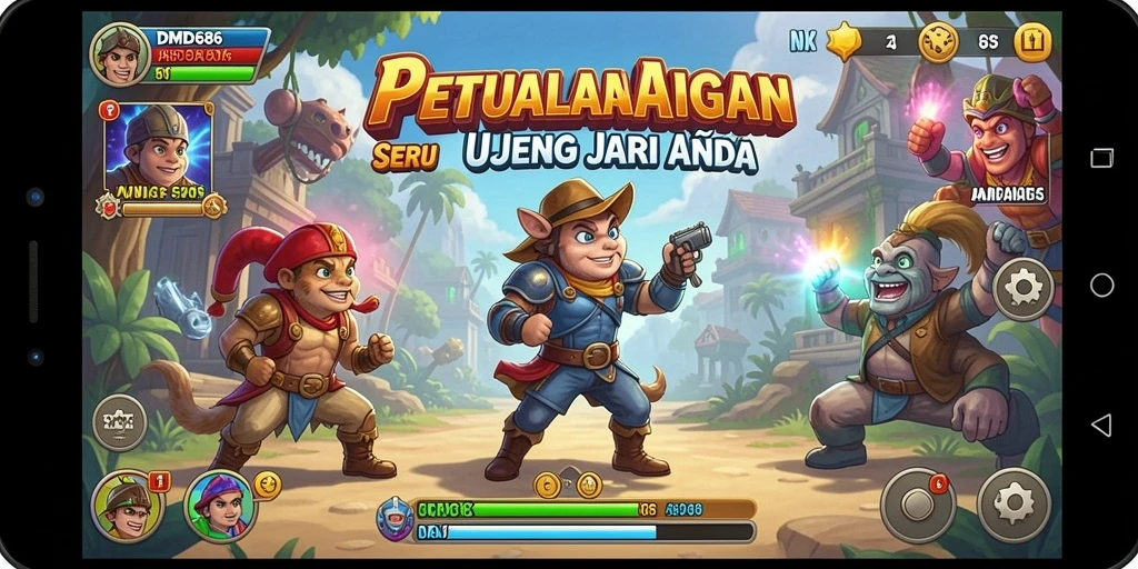 Tampilan gameplay seru dan menantang dari DMD686.