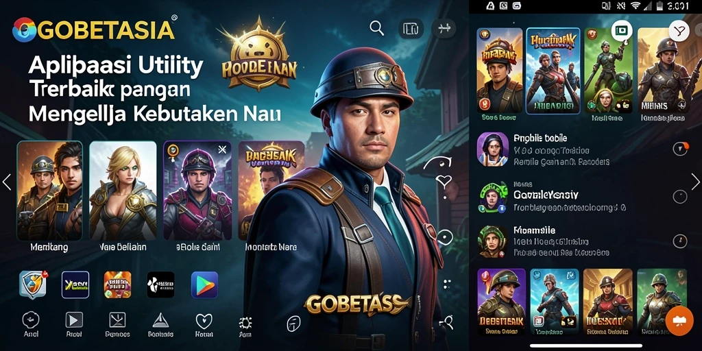 Tampilan antarmuka GOBETASIA yang sederhana dan efektif.