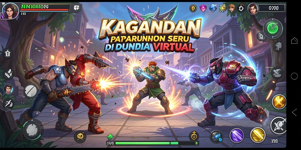 Gameplay KAGANDAN menampilkan pertarungan seru antar karakter.
