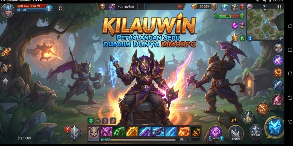 Screenshot KILAUWIN menunjukkan petualangan seru di dunia MMORPG.