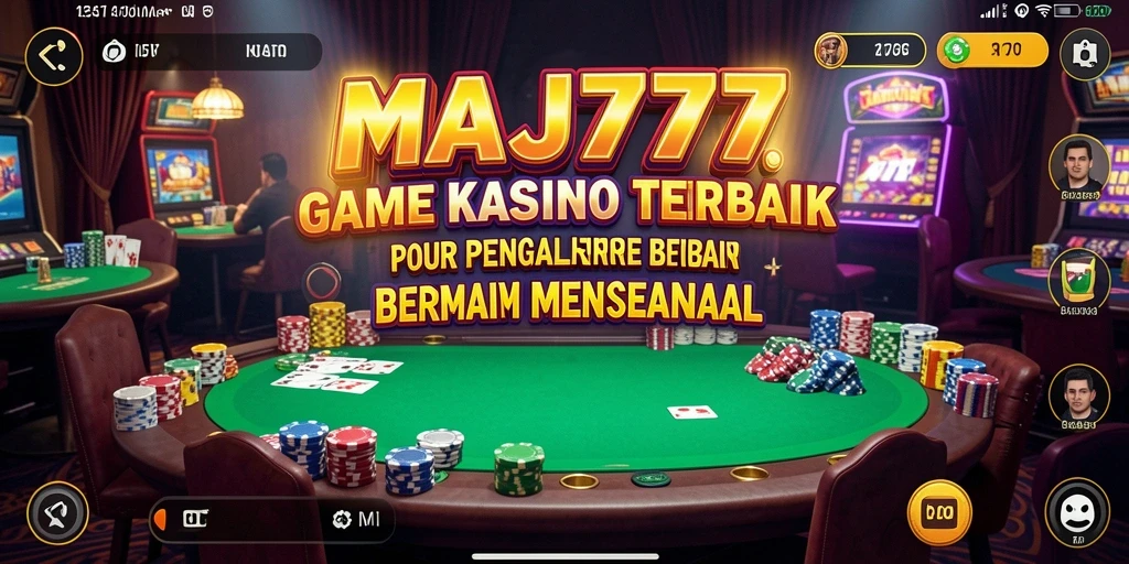 Tampilan utama MAJ777 menunjukkan gameplay seru yang penuh dengan aksi kasino.