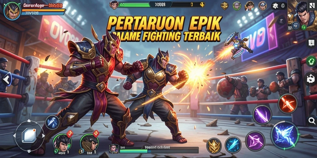 Tampilan gameplay OVO88 yang intens dan seru dalam pertandingan Fighting.