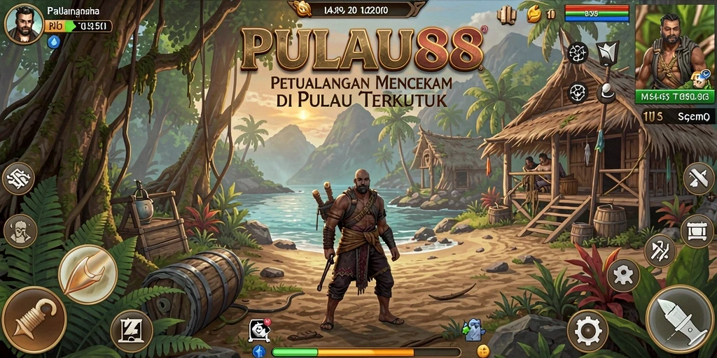 Tampilan gameplay horor yang mendebarkan di PULAU88.
