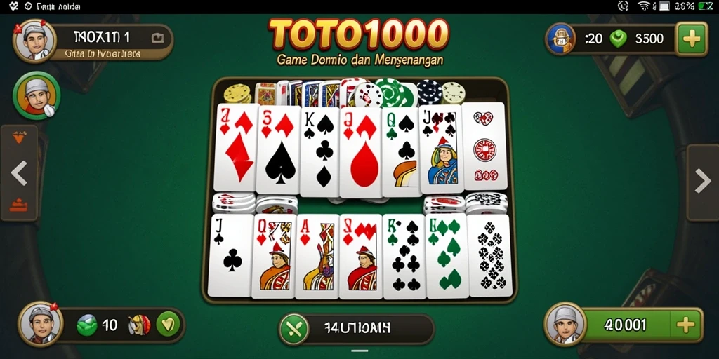 Tampilan gameplay TOTO1000 yang menarik dan interaktif.